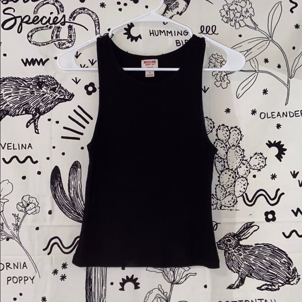 Black tank top